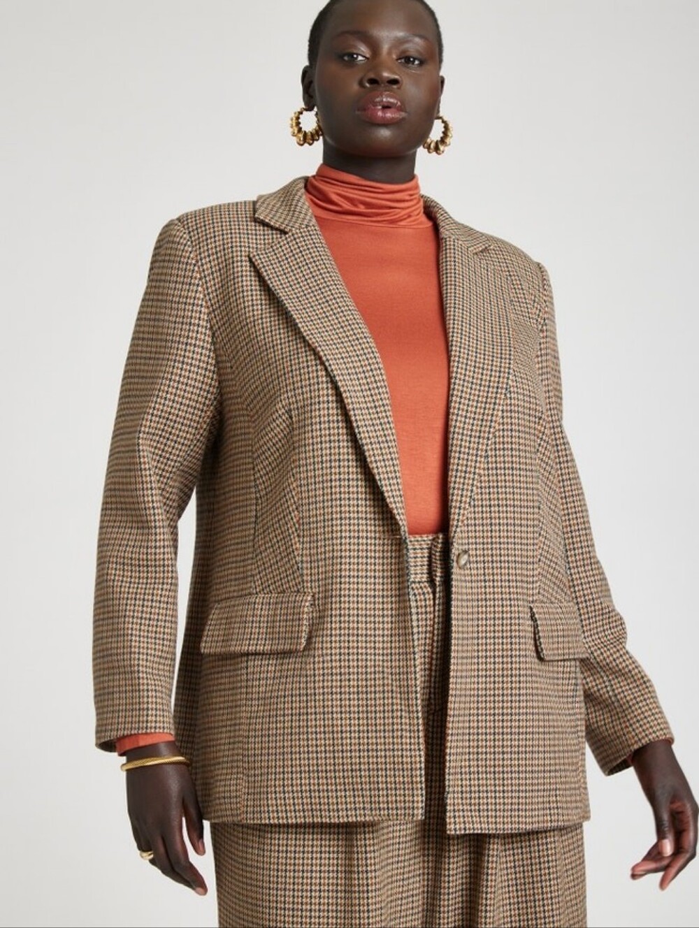 Eloquii Relaxed Boyfriend Single-Button Blazer